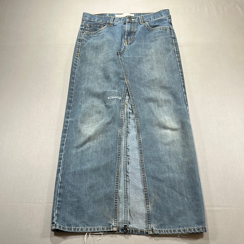 ONE OF A KIND Levi's x Les Sol Upcycled 550 Jeans Skirt - 28" waist / size 4